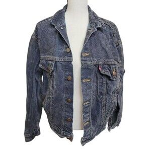 Vintage Levi's Jean Jacket XL Hand Painted